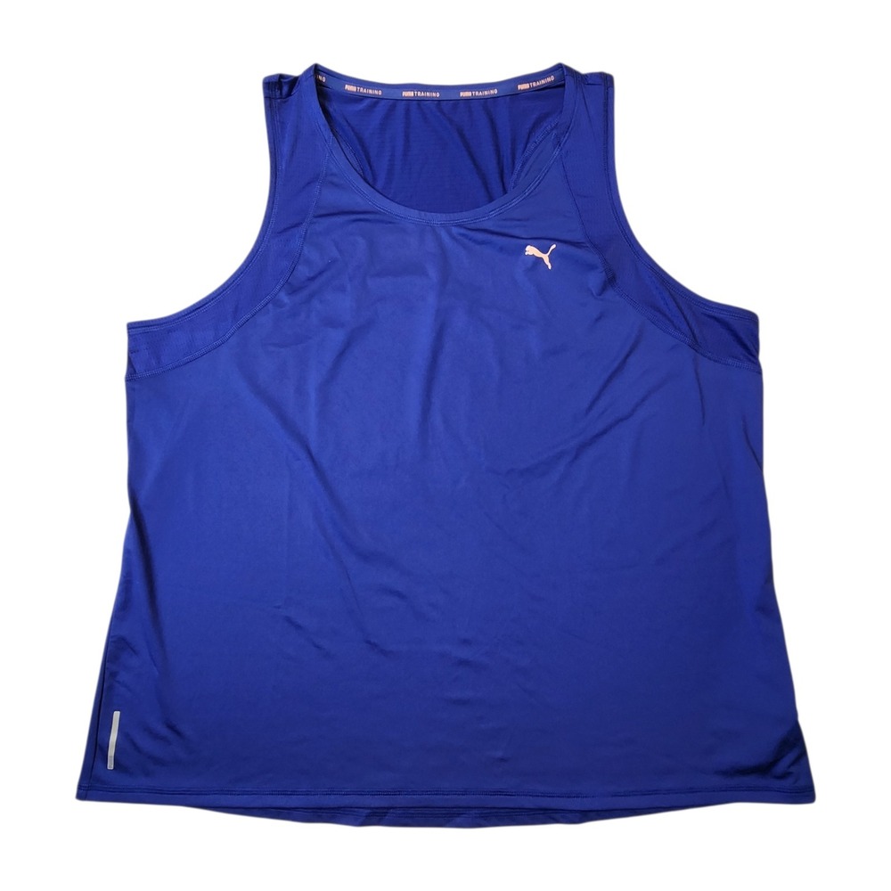 Puma Dry Cell Womens Tank Top Size 2XL Sleeveless Blue‎ NWT